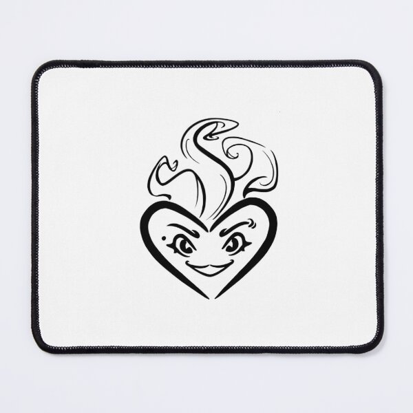 Item preview, Sacred heart ablaze with a small, mischievous face designed and sold by CleyVonSlay.