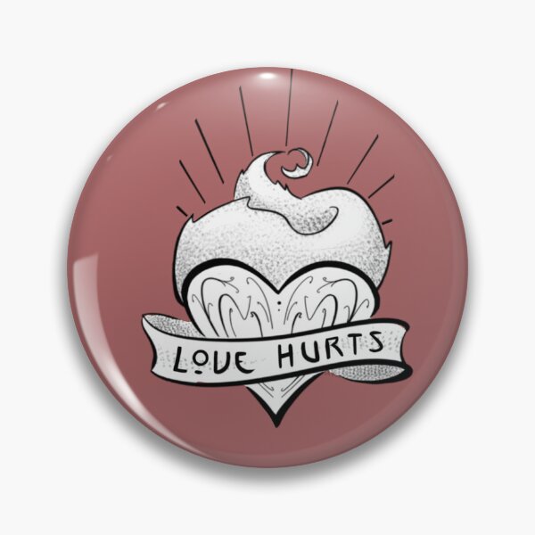 Item preview, Ornamental old-school sacred heart, Love Hurts designed and sold by CleyVonSlay.