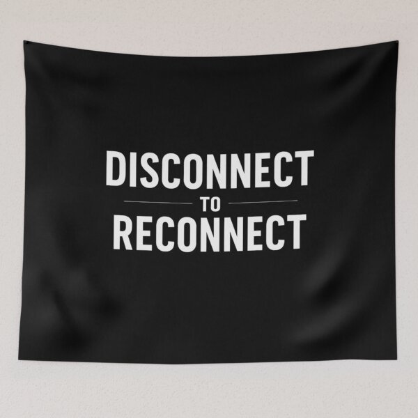 Item preview, Disconnect To Reconnect Minimalist Mindfulness designed and sold by FreshVibe Prints.