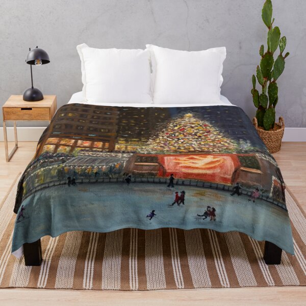 Item preview, Holiday Memories, New York City, Rockefeller Center. Colorful Cityscape Art designed and sold by KarenZuk.