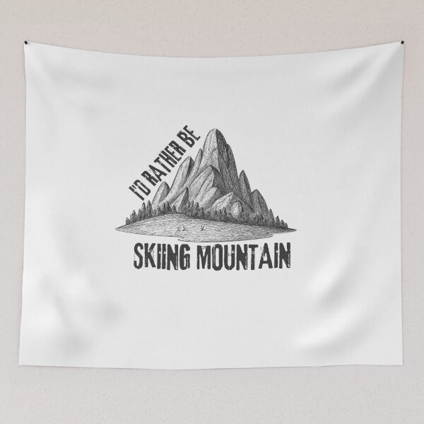 Item preview, id rather be Skiing Mountain,Snowboard,Snowboarding  designed and sold by belladesign7.