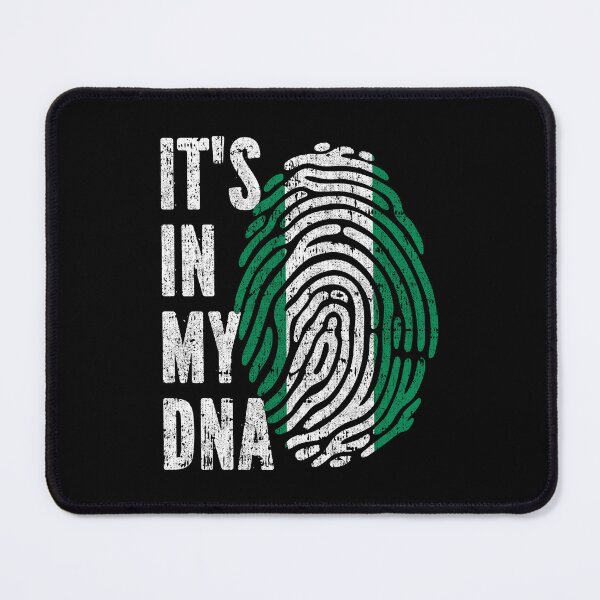 Item preview, IT'S IN MY DNA Nigeria Flag Roots designed and sold by CosmoKitsch.