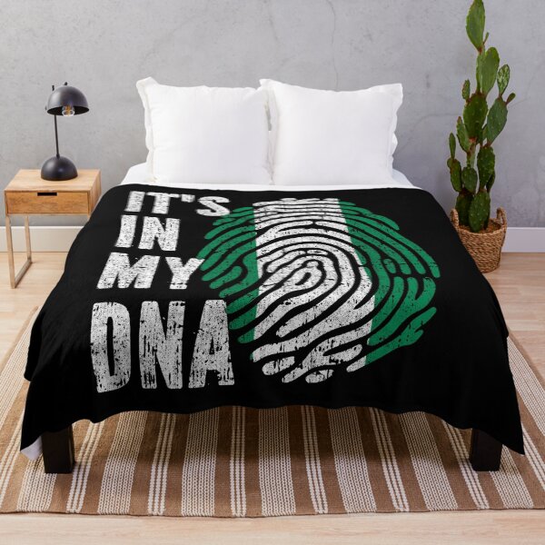 Item preview, IT'S IN MY DNA Nigeria Flag Roots designed and sold by CosmoKitsch.