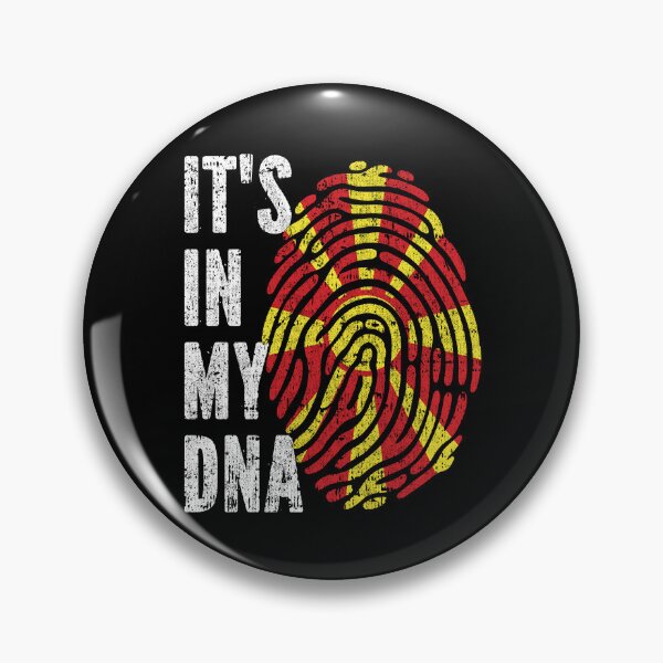 Item preview, IT'S IN MY DNA North Macedonia Flag Roots designed and sold by CosmoKitsch.