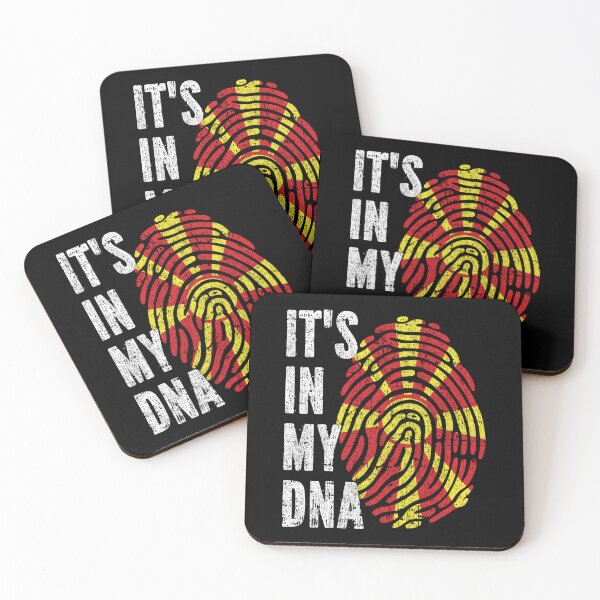 Item preview, IT'S IN MY DNA North Macedonia Flag Roots designed and sold by CosmoKitsch.