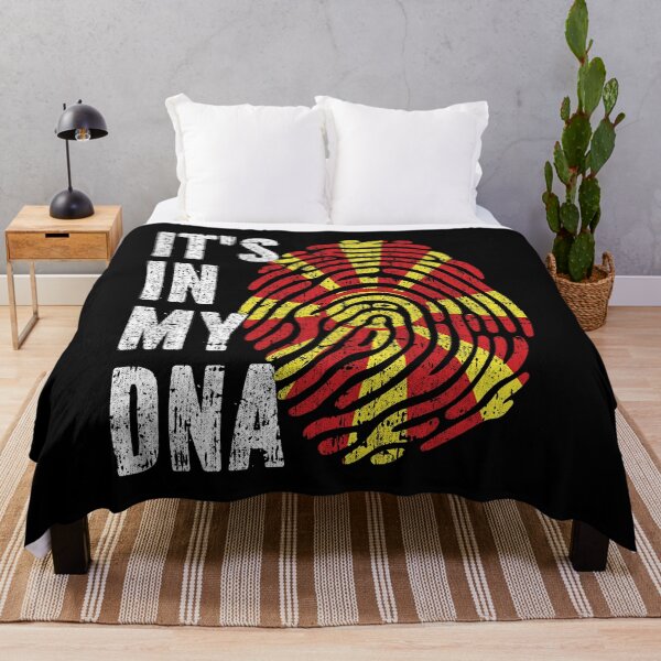Item preview, IT'S IN MY DNA North Macedonia Flag Roots designed and sold by CosmoKitsch.
