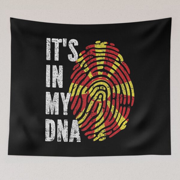 Item preview, IT'S IN MY DNA North Macedonia Flag Roots designed and sold by CosmoKitsch.