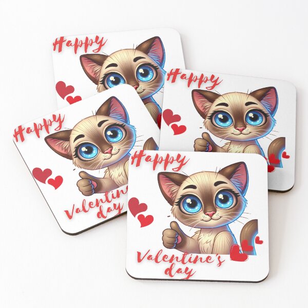 Item preview, tender kitten  happy Valentine's Day  designed and sold by Kikimarketplace.