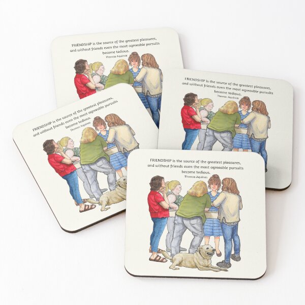 Item preview, FRIENDSHIP, Group of Women, Quote by Thomas Aquinas designed and sold by JoyfulWhimsy.