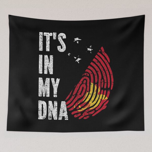 Item preview, IT'S IN MY DNA Papua New Guinea Flag Roots designed and sold by CosmoKitsch.