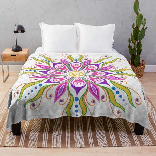 Aperçu de l'œuvre fleur de mandala de méditation créée et vendue par ZYANZA SIEMPRE.