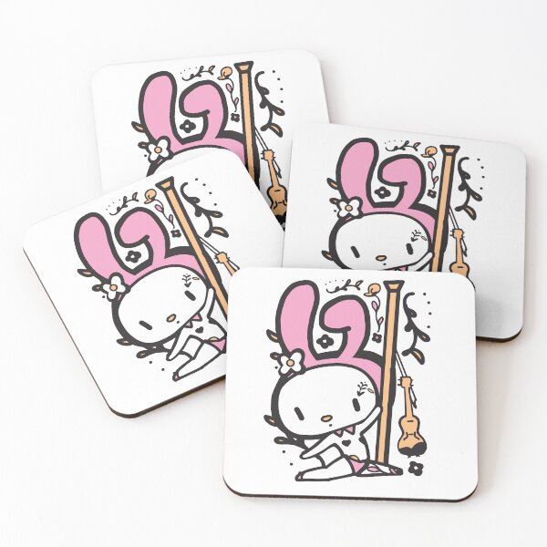 Item preview, My Melody as a poledancer! cute pinup sticker design designed and sold by Soratern.