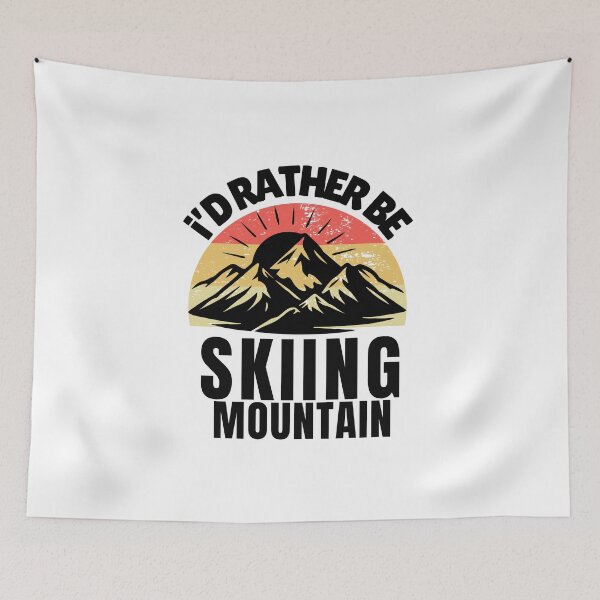 Item preview, id rather be Skiing Mountain,Snowboard,Snowboarding  designed and sold by belladesign7.