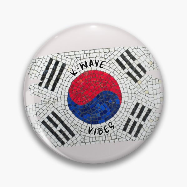 Item preview, K-Wave Vibes Korea Flag Mosaic Design designed and sold by mycreastyle.