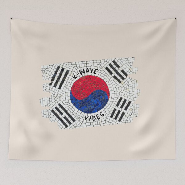 Item preview, K-Wave Vibes Korea Flag Mosaic Design designed and sold by mycreastyle.