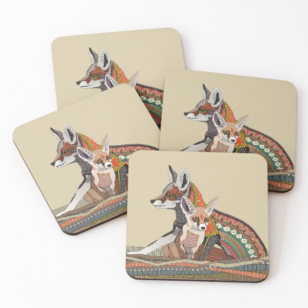 Item preview, Indian desert foxes sand designed and sold by scrummy.