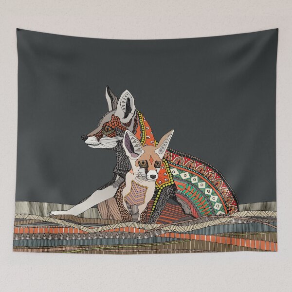 Item preview, Indian desert foxes ebony designed and sold by scrummy.