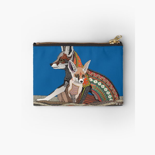 Item preview, Indian desert foxes cobalt designed and sold by scrummy.