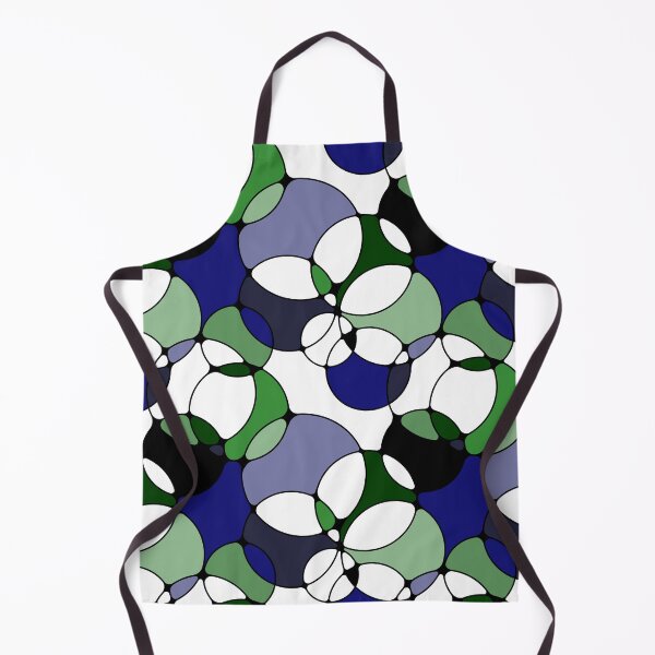 Item preview, Neurographic Joy Abstract Overlapping Shapes Blue Green Purple designed and sold by thecolorbirdie.