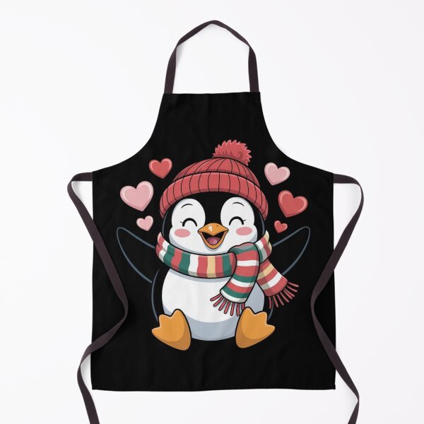 Item preview, Valentine's Day Penguin Heart Balloon Cute designed and sold by Dabbing Turtle Designs.