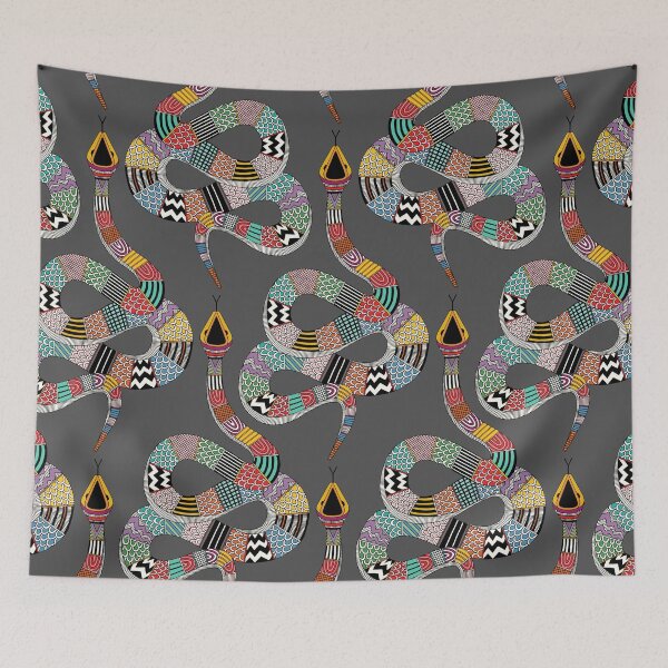 Item preview, graphic snake gray designed and sold by scrummy.