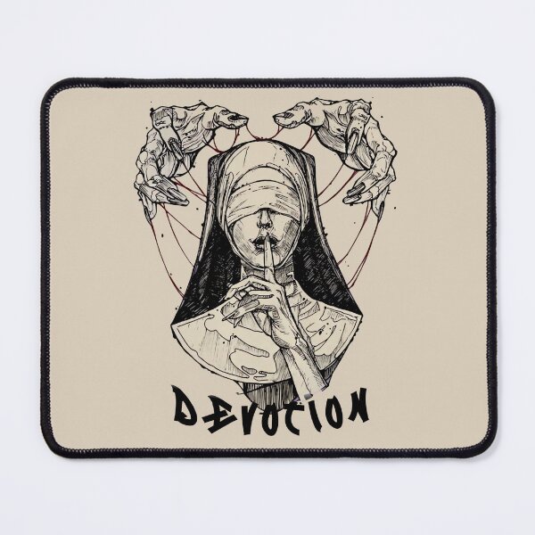 Item preview, Silent Devotion Blindfolded Nun Art designed and sold by MOFAPPAREL.