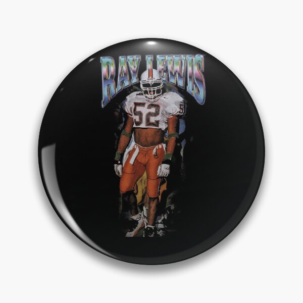 Item preview, Ray Lewis Miami Hurricanes Retro Art – 90s Vintage College Football Design designed and sold by TheArtOfCar.