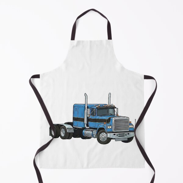 Item preview, Blue cartoon semi truck designed and sold by ReganDesigns.