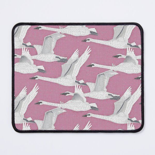 Item preview, swan mosaic pink designed and sold by scrummy.
