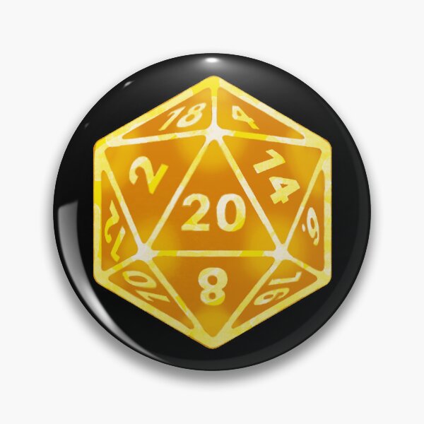 Item preview, Golden Dice - D20 designed and sold by gracefullizard.