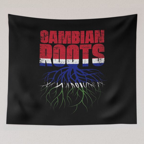 Item preview, Gambian Roots Gambia Heritage Flag designed and sold by GabbyKash.