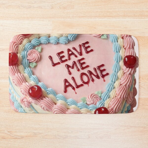 Item preview, Leave Me Alone Funny Coquette Heart Cake designed and sold by DigitalAnnaBanana.