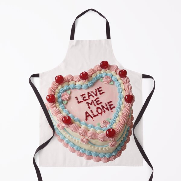 Item preview, Leave Me Alone Funny Coquette Heart Cake designed and sold by DigitalAnnaBanana.