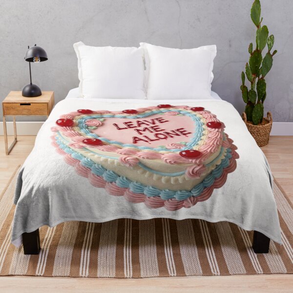 Item preview, Leave Me Alone Funny Coquette Heart Cake designed and sold by DigitalAnnaBanana.