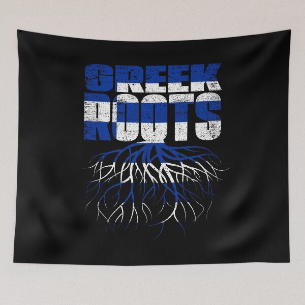 Item preview, Greek Roots Greece Heritage Flag designed and sold by GabbyKash.