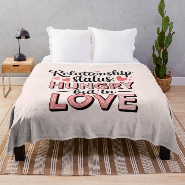 Item preview, Relationship Status: Hungry but in Love – Funny Valentine Quote Design designed and sold by ABLAT-CREATIONS.