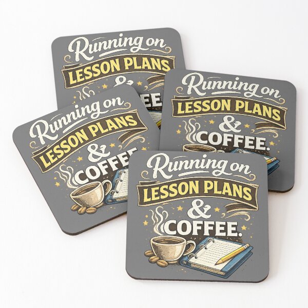 Item preview, Teacher Humor - Running on Lesson Plans & Coffee designed and sold by Off-DutyDesign.