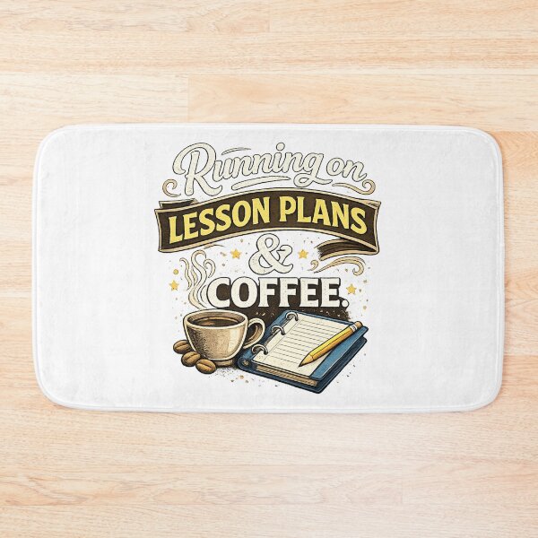 Item preview, Teacher Humor - Running on Lesson Plans & Coffee designed and sold by Off-DutyDesign.