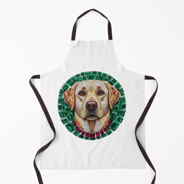 Item preview, Jeweled Labrador Retriever - Emerald & Diamond Dog Portrait designed and sold by DigitalGemArt.