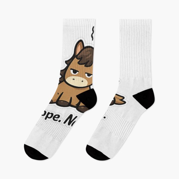 Item preview, Nope Not Today Horses – Funny Moody Cartoon designed and sold by EpicwaveDesigns.