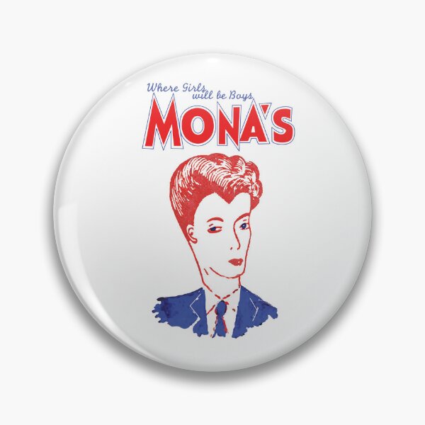 Item preview, Mona's Bar San Francisco Sticker – Vintage Napkin Art - 1940s Lesbian History LGBTQ+ Art designed and sold by thecrownarts.