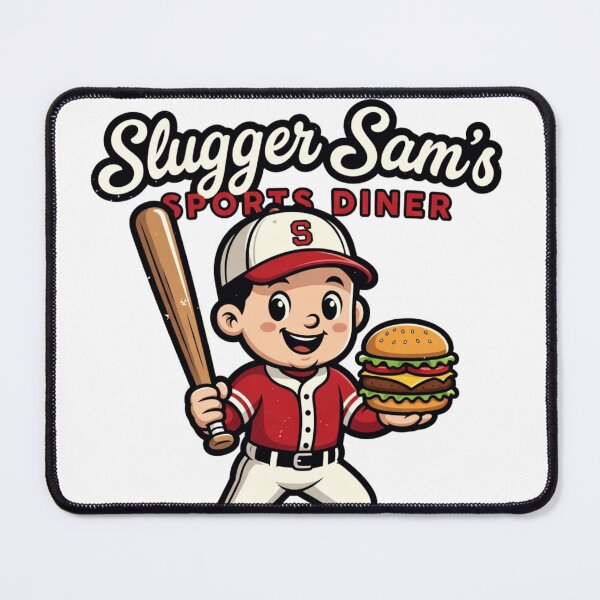 Item preview, Slugger Sam's Sports Diner designed and sold by RisingWolfStudio.