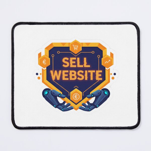 Item preview, Sell Website: Futuristic Digital Business & Tech flipping Badge designed and sold by Fatomfatom.