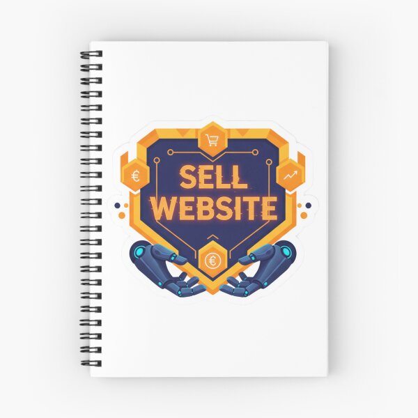 Item preview, Sell Website: Futuristic Digital Business & Tech flipping Badge designed and sold by Fatomfatom.
