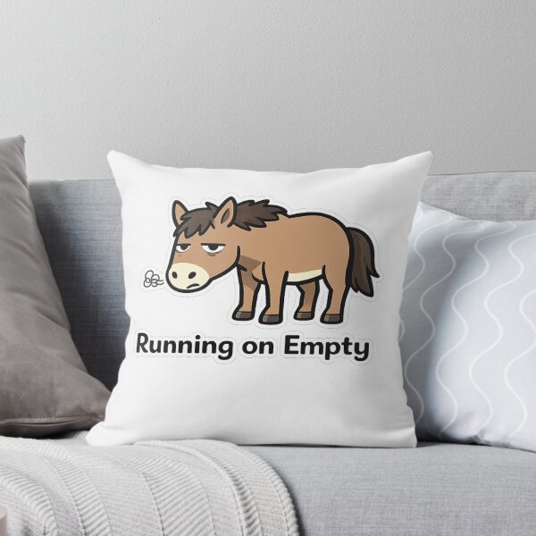 Item preview, Running On Empty Horse – Exhausted Funny Cartoon designed and sold by EpicwaveDesigns.