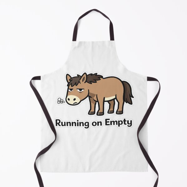 Item preview, Running On Empty Horse – Exhausted Funny Cartoon designed and sold by EpicwaveDesigns.