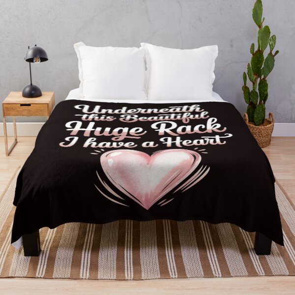 Item preview, Underneath This Beautiful Huge Rack I Have A Heart – Sarcastic Women’s Humor Quote designed and sold by Redgiant87x.