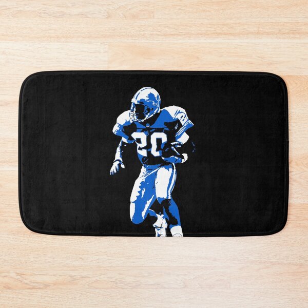 Item preview, Barry Sanders Detroit Lions Minimalist Art – Blue & White Retro Football Design designed and sold by TheArtOfCar.