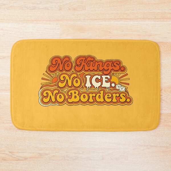 Item preview, No Kings No Ice No Borders Sticker designed and sold by LGA-SHOP.