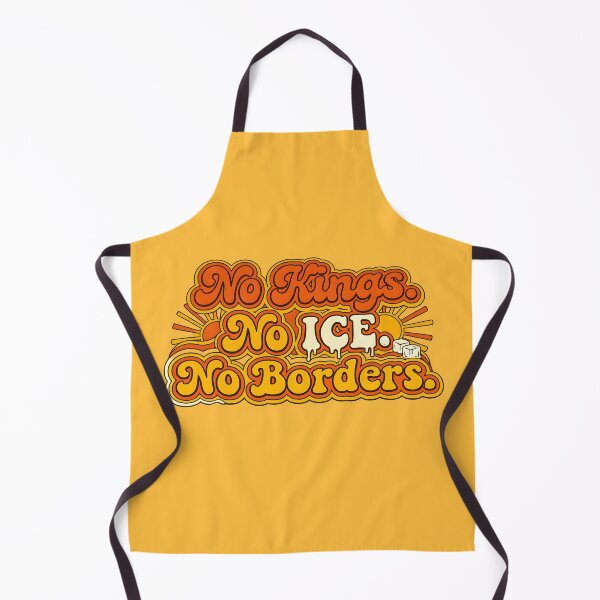 Item preview, No Kings No Ice No Borders Sticker designed and sold by LGA-SHOP.